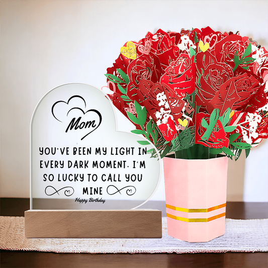 “My Guiding Light” – LED Acrylic Plaque for Mom's Birthday